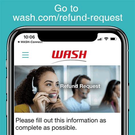 wash laundry card refund